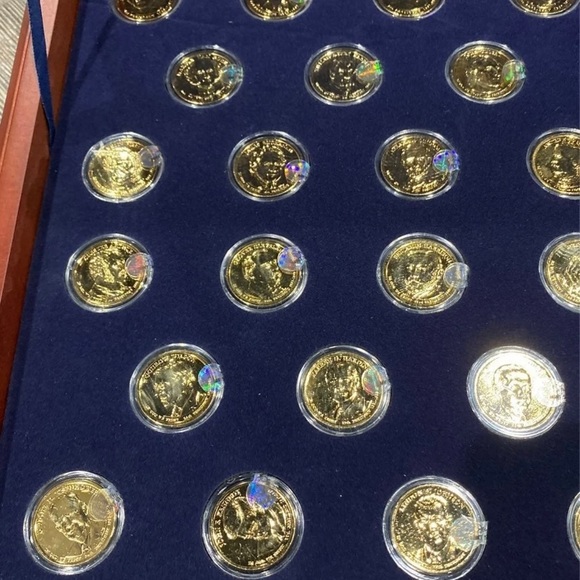 U.S. Presidential 24k gold dollar collection - Picture 4 of 11